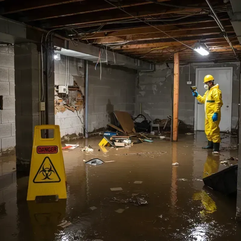 Flooded Basement Electrical Hazard in Sansom Park, TX Property